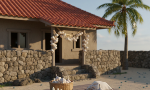 魔除けにニンニクを使う