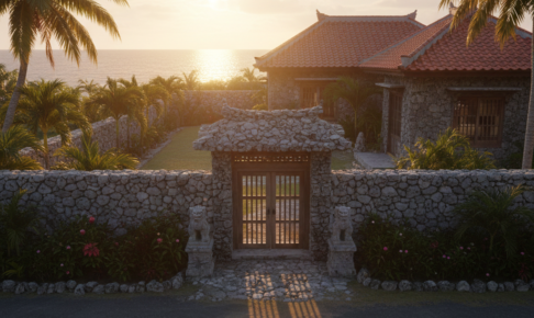 沖縄のヒンプン(屏風)とは?目隠し・魔除け・境界づくりを一手に担う“前庭の壁”